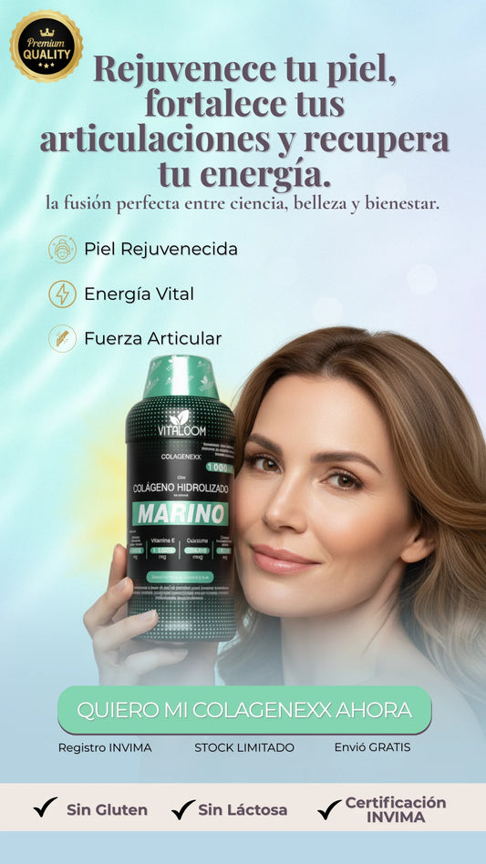 Colagenexx Marino™ | Rejuvenece tu piel, fortalece tus articulaciones y potencia tu energía